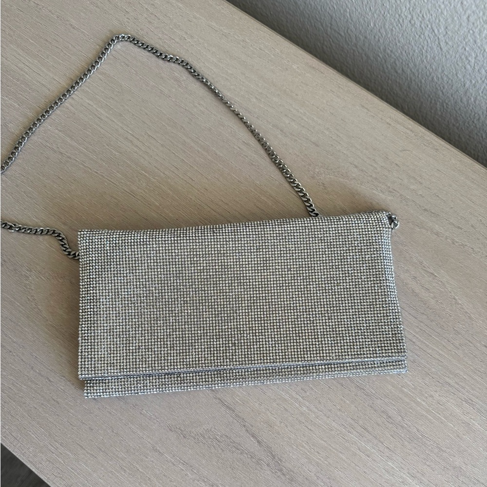 Express Silver Clutch